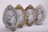 Baroque Antique Oval Resin Photo Frame For House Decoration 4X6 Asst 4 Colors